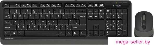 Офисный набор A4Tech Fstyler FG1010 (черный/серый)