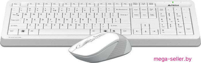 Офисный набор A4Tech Fstyler FG1010S (белый/серый)
