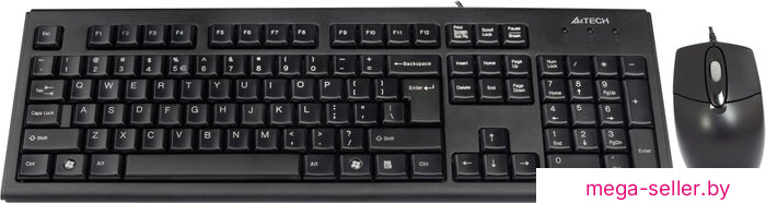 Офисный набор A4Tech KRS-8372 USB Black