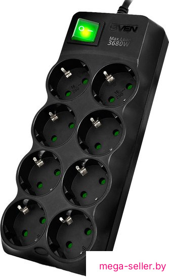 Сетевой фильтр SVEN SF-08E-16 (3 м)