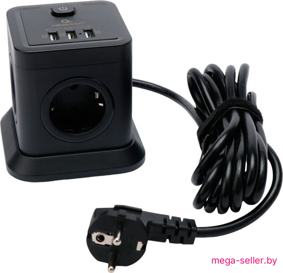 Сетевой фильтр Cablexpert TWR-4-U3-B-3