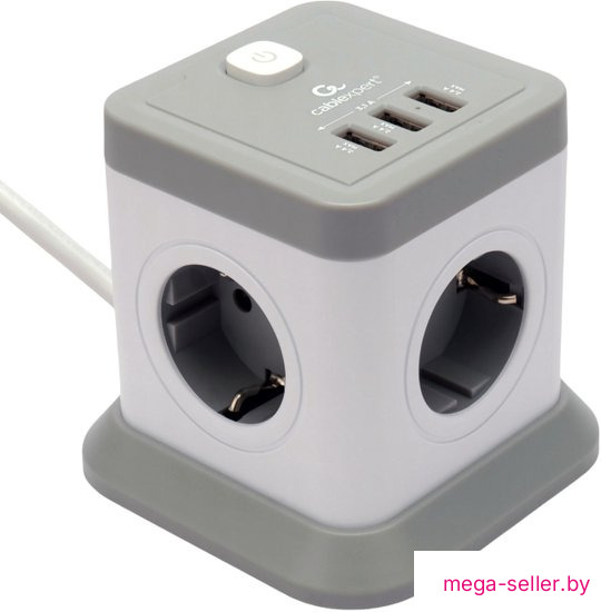 Сетевой фильтр Cablexpert TWR-4-U3-W-2