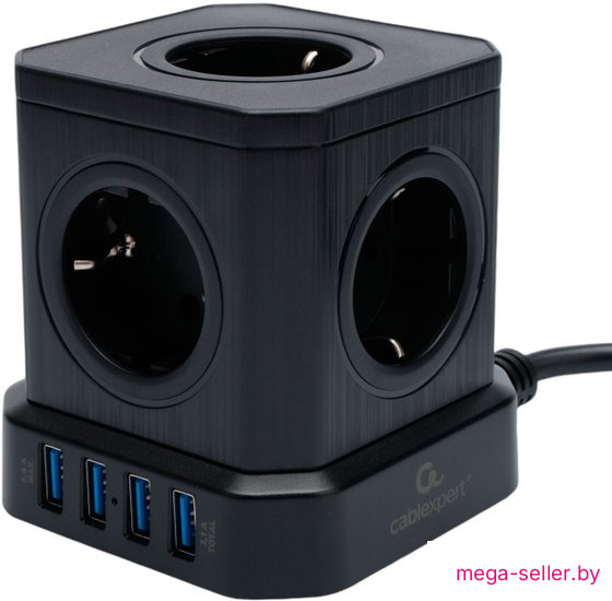 Сетевой фильтр Cablexpert TWR-5-U4-B-2