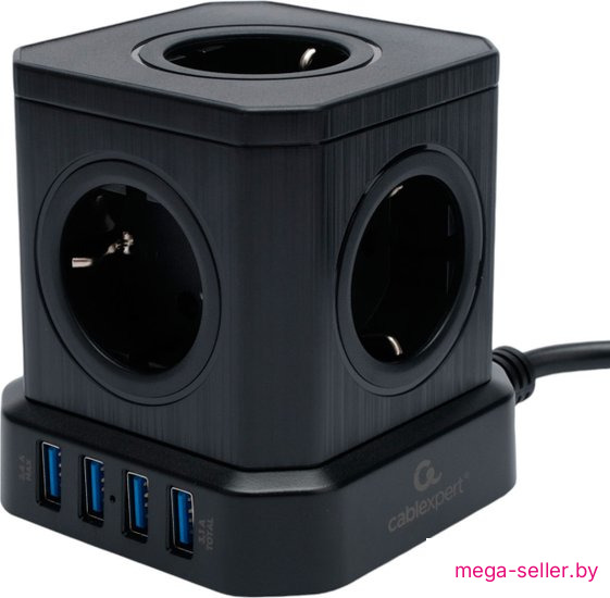 Сетевой фильтр Cablexpert TWR-5-U4-B-3