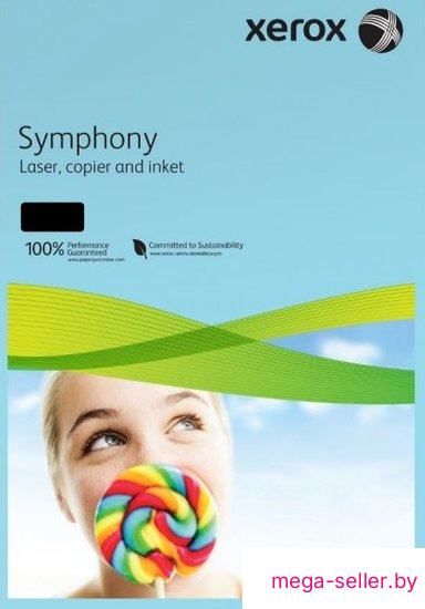 Офисная бумага Xerox Symphony Pastel Blue A4, 500л (80 г/м2) [003R92057]
