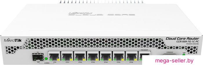 Маршрутизатор Mikrotik Cloud Core [CCR1009-7G-1C-PC]