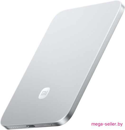 Внешний аккумулятор Xiaomi UltraThin Magnetic Power Bank 5000 15W MDY-20-EB (серебристый)