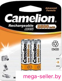 Аккумулятор Camelion AA 2500mAh 2 шт. [NH-AA2500-BP2]