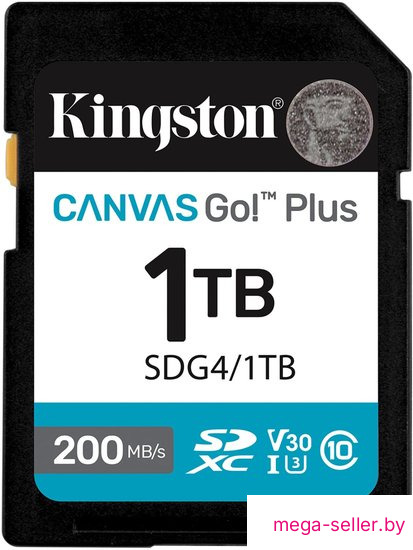 Карта памяти Kingston Canvas Go! Plus SDXC 1TB SDG4/1TB