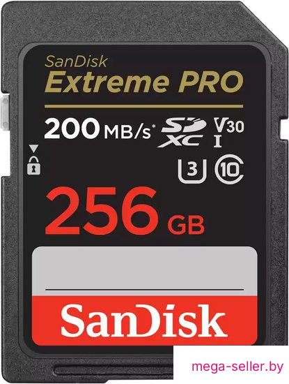 Карта памяти SanDisk Extreme PRO SDXC SDSDXXD-256G-GN4IN 256GB