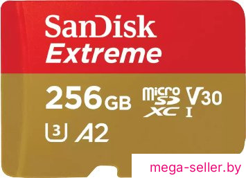 Карта памяти SanDisk Extreme SDSQXAV-256G-GN6MA microSDXC 256GB