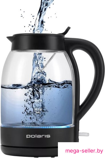 Электрический чайник Polaris PWK 1797CGL Water Way Pro (черный)