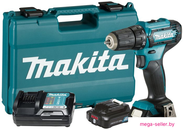 Дрель-шуруповерт Makita DF333DWAE (с 2-мя АКБ, кейс)