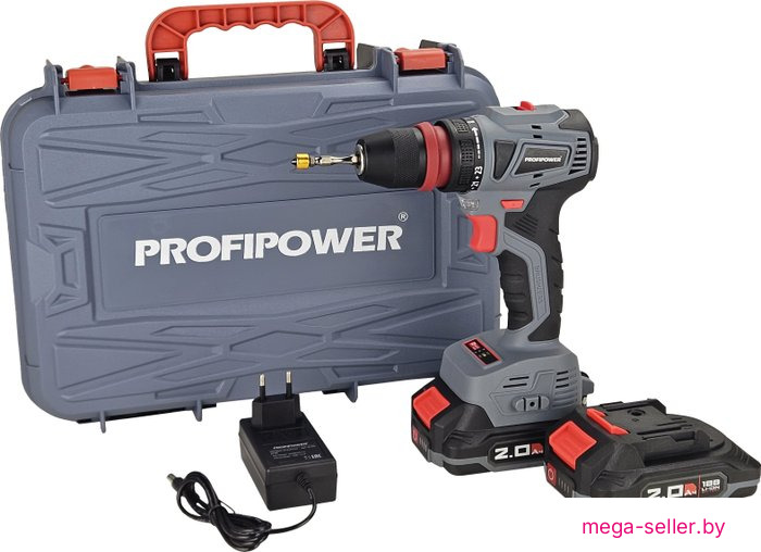 Дрель-шуруповерт Profipower MKBL-18BM (с 2-мя АКБ, кейс)