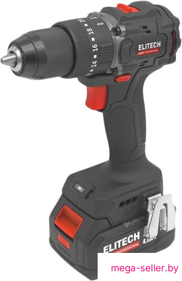 Ударная дрель-шуруповерт ELITECH HD Professional CD 20ISL2 E2201.041.02 (с 2-мя АКБ 4 Ач, кейс)