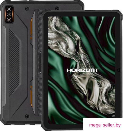 Планшет Horizont H-Tab 1 Shield 6GB/256GB LTE (черный/оранжевый)