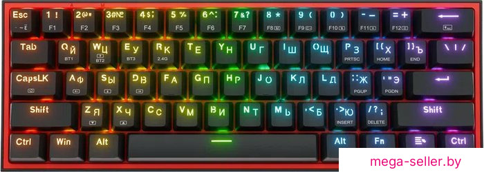 Клавиатура Redragon Fizz Pro (черный/красный)