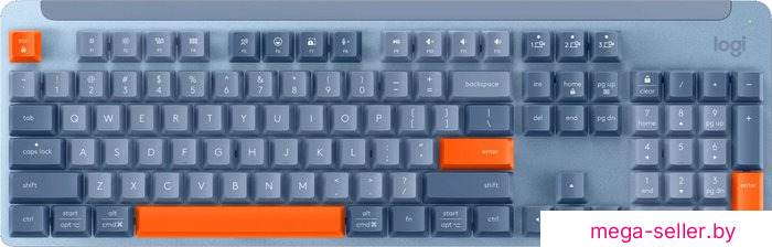 Клавиатура Logitech Signature K865 920-012186 (серо-голубой, с гравировкой)