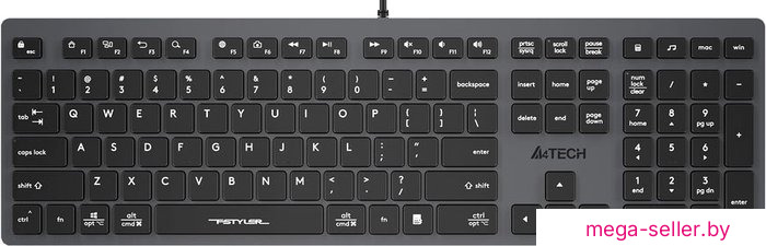 Клавиатура A4Tech Fstyler FX50 (серый)