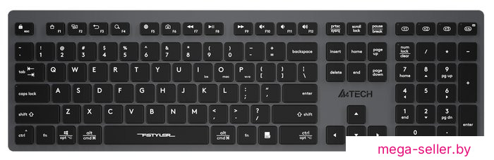 Клавиатура A4Tech Fstyler FBX50C (серый/черный)