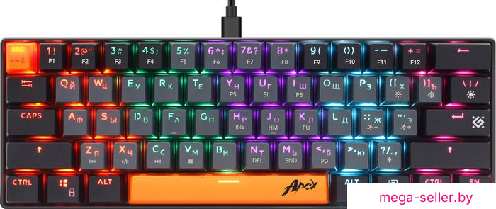 Клавиатура Defender Apex GK-002 (серый/черный)