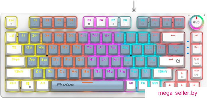 Клавиатура Defender Protos GK-309 (голубой/белый)