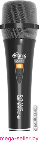 Проводной микрофон Ritmix RDM-131 (черный)