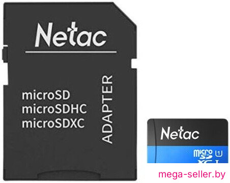 Карта памяти Netac P500 Standard 8GB NT02P500STN-008G-R (с адаптером)