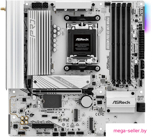 Материнская плата ASRock B850M Pro RS WiFi White