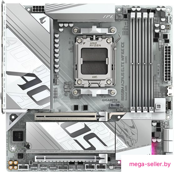 Материнская плата Gigabyte B850M Aorus Elite WiFi6E Ice (rev. 1.0)