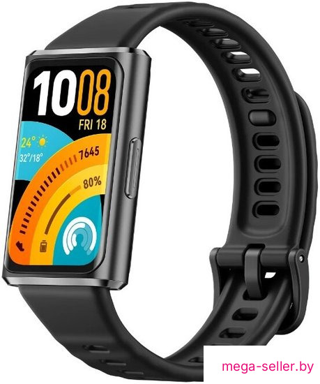 Фитнес-браслет Huawei Band 11 Pro (черный, с черным силиконовым ремешком, международная версия)