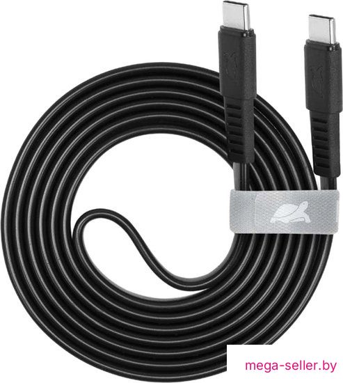 Кабель Rivacase Type-C Type-C PS6005 BK12 (1.2 м, черный)