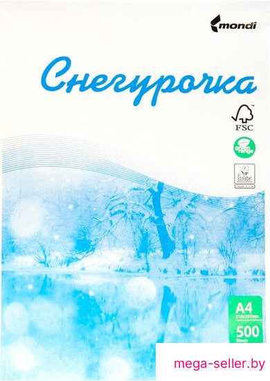Офисная бумага Снегурочка А4 80 г/м2 500 л SYKT255