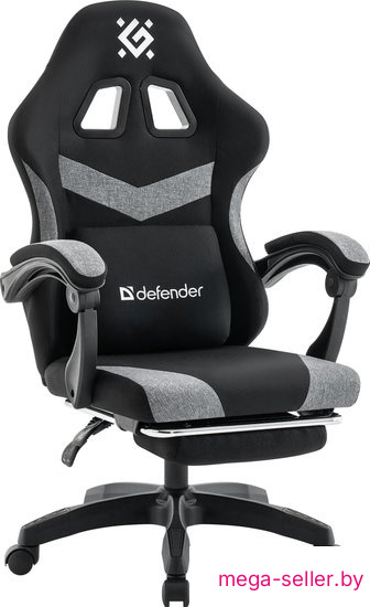Игровое (геймерское) кресло Defender Runa Pro (черный/серый)