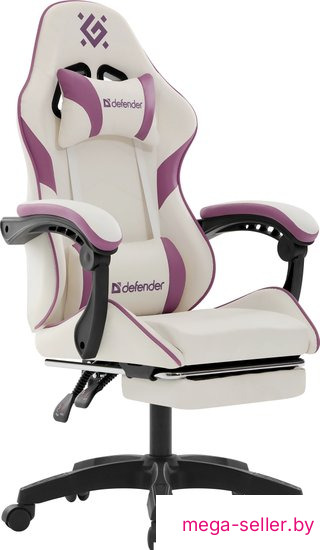 Игровое (геймерское) кресло Defender Serenity (белый/фиолетовый)