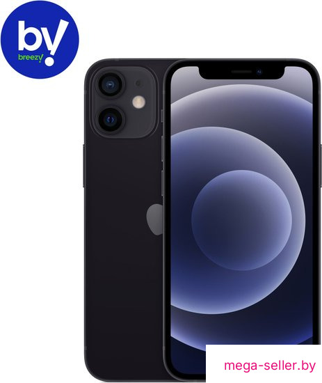 Телефон Apple iPhone 12 mini 64GB Восстановленный by Breezy, грейд B (черный)