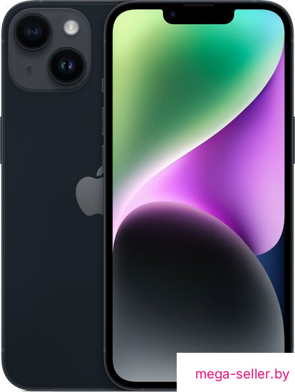 Телефон Apple iPhone 14 128GB Восстановленный by Breezy, грейд B (полуночный)
