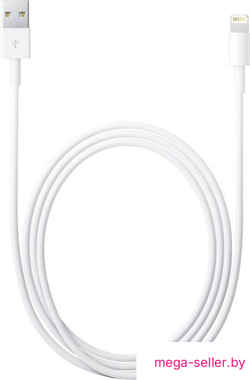 Кабель Apple USB 2.0 Type-A - Lightning (2 м, белый)
