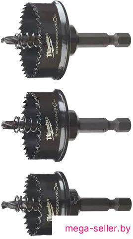 Набор коронок Milwaukee Shockwave Impact 49224800 (3 шт)