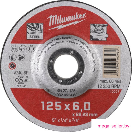 Шлифовальный круг Milwaukee 4932451482