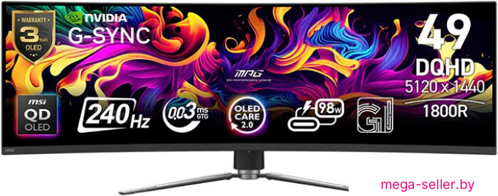 Игровой монитор MSI MPG 491CQPX QD-OLED