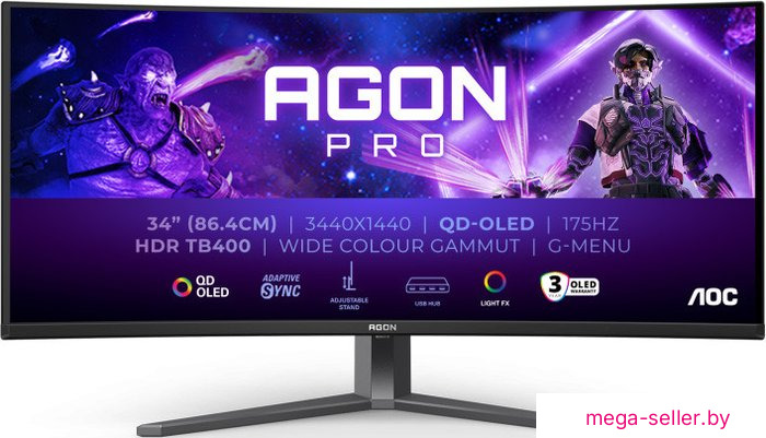 Игровой монитор AOC Agon Pro QD-OLED AG346UCD