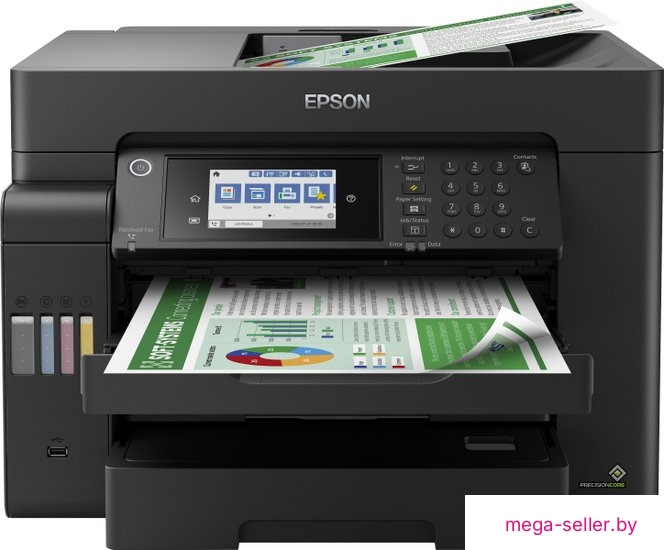 МФУ Epson L15150 (ресурс стартовых контейнеров 6500/5200, контейнер 112)