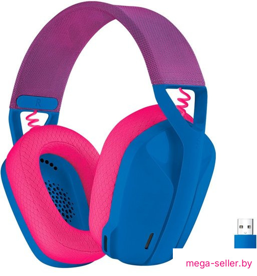 Наушники Logitech G435 Lightspeed (синий/малиновый)