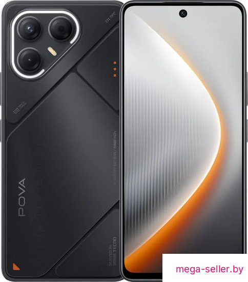 Телефон Tecno Pova 7 5G 8GB/128GB (графитовый черный)