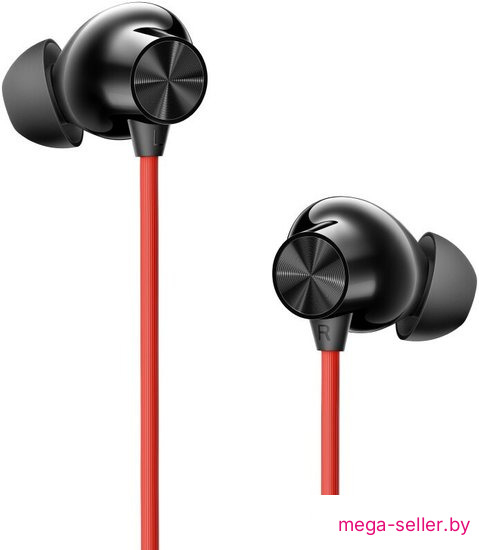 Наушники OnePlus Bullets Wireless Z3 (черный/красный, международная версия)