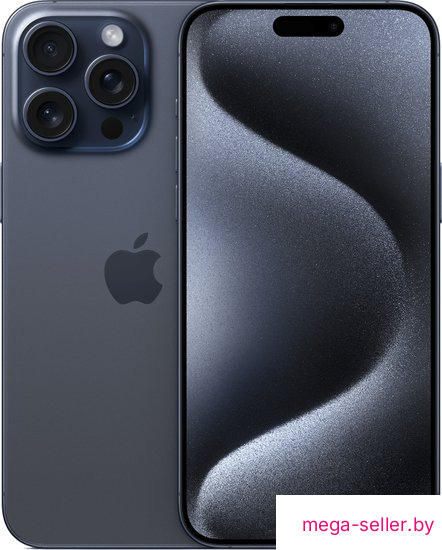 Телефон Apple iPhone 15 Pro Max 256GB (синий титан)