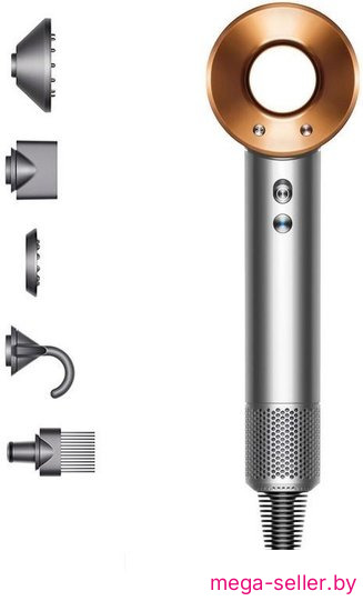 Фен Dyson HD07 Supersonic (евровилка, никель/медный)