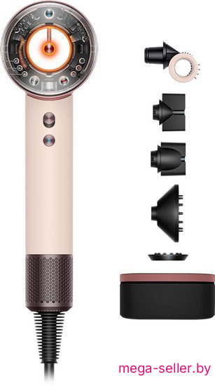Фен Dyson HD16 Supersonic Nural Straight+Wavy (евровилка, керамический розовый/розовое золото)