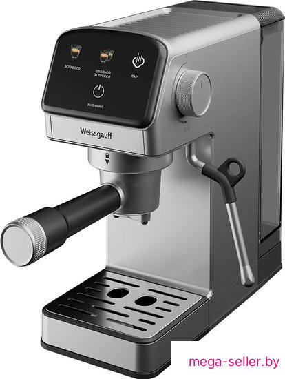 Рожковая кофеварка Weissgauff WCM-240 DBx Cappuccino ColorTouch